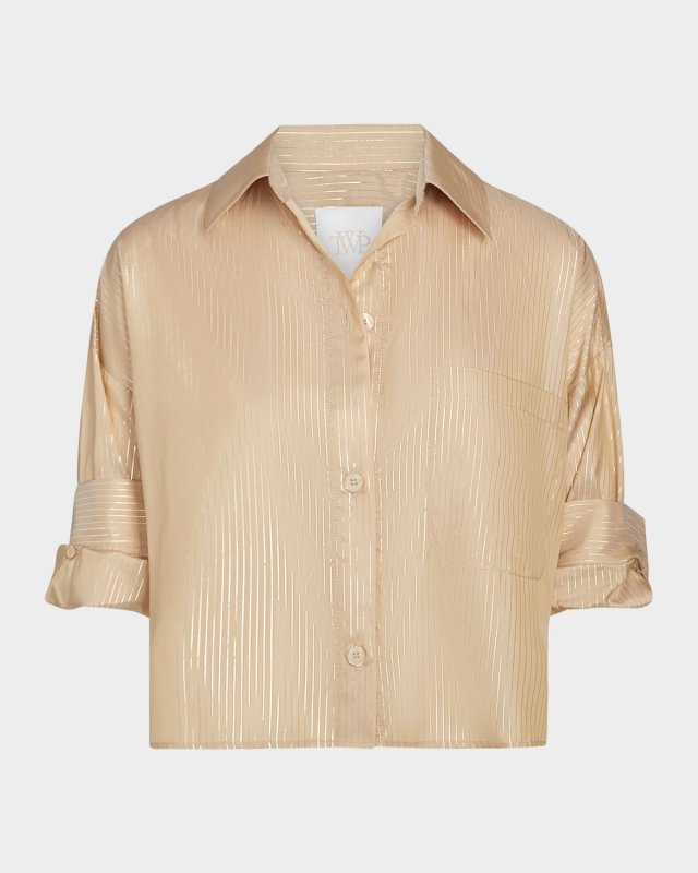 Next Ex Striped Button-Front Shirt